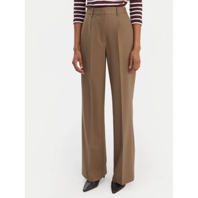 Εικόνα του Tommy Hilfiger Παντελόνι υφασμάτινο Timeless WW0WW48801 Μπεζ Wide Leg