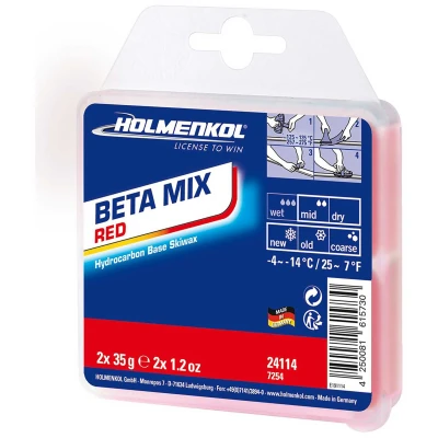 Εικόνα του Holmenkol Betamix Red 2x35g Κερί για σκι και snowboard