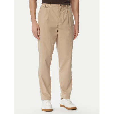 Εικόνα του Tommy Hilfiger Παντελόνι υφασμάτινο Harlem MW0MW43158 Μπεζ Straight Fit
