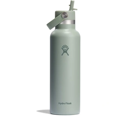 Εικόνα του Hydro Flask 21oz / 621ml Standard Mouth + Flex Ψάθινο καπάκι Μπουκάλι νερού