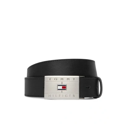 Εικόνα του Tommy Hilfiger Ζώνη Th Flag Plaque Belt AM0AM14322 Μαύρο