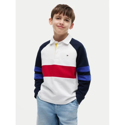 Εικόνα του Tommy Hilfiger Polo Colourblock KB0KB10584 Λευκό Regular Fit