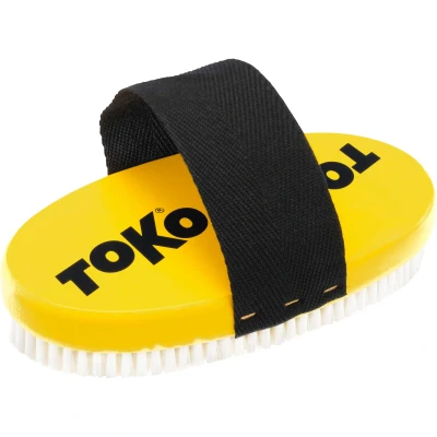 Εικόνα του TOKO Base Brush οβάλ Nylon με λουράκι Εργαλείο συντήρησης σκι και snowboard