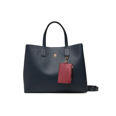 Εικόνα του Tommy Hilfiger ICON Satchel, Γυναίκες, Μέγεθος: One Size, Space blue