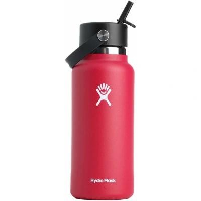 Εικόνα του Hydro Flask 32oz / 946ml Wide Mouth + Flex Ψάθινο καπάκι Μπουκάλι νερού