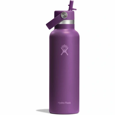 Εικόνα του Hydro Flask 21oz / 621ml Standard Mouth + Flex Ψάθινο καπάκι Μπουκάλι νερού