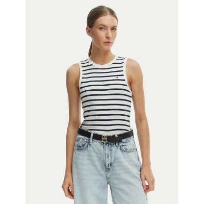 Εικόνα του Tommy Hilfiger Τοπ WW0WW47806 Εκρού Slim Fit