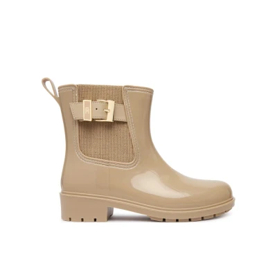 Εικόνα του Tommy Hilfiger Buckle Glossy Ankle RAIN BOOT, Γυναίκες, Μέγεθος: 36, Horseradish