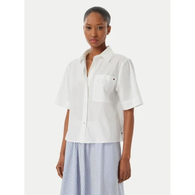 Εικόνα του Tommy Hilfiger Πουκάμισο WW0WW48899 Λευκό Relaxed Fit