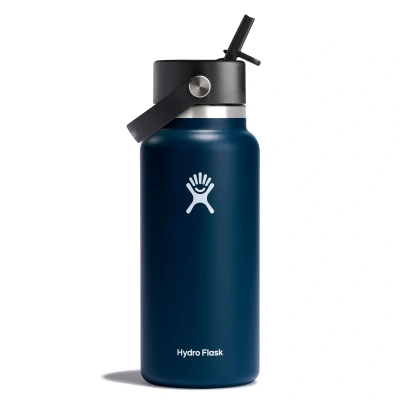 Εικόνα του Hydro Flask 32oz / 946ml Wide Mouth + Flex Ψάθινο καπάκι Μπουκάλι νερού