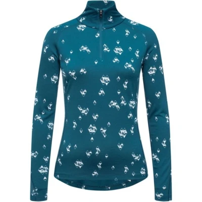 Εικόνα του Super.natural Γυναικεία βάση 1/4 Zip 230 Printed ondergoed tops