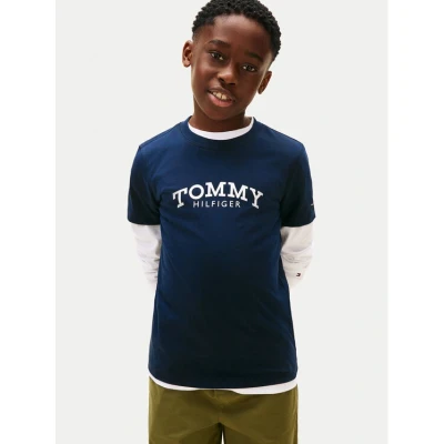 Εικόνα του Tommy Hilfiger T Shirt Mini Corp KS0KS00661 Σκούρο μπλε Regular Fit