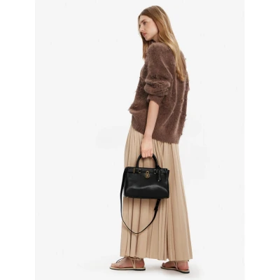 Εικόνα του Tommy Hilfiger Τσάντα American Icon Mini Tote Leather AW0AW17926 Μαύρο