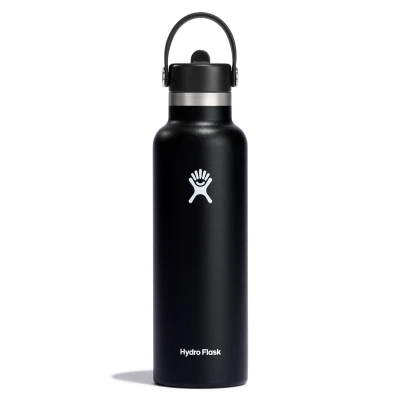 Εικόνα του Hydro Flask 21oz / 621ml Standard Mouth + Flex Ψάθινο καπάκι Μπουκάλι νερού
