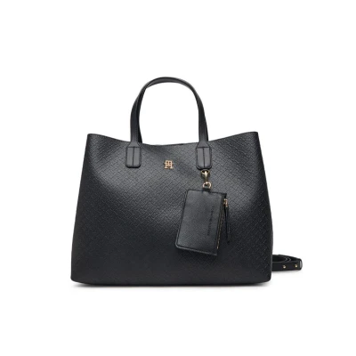 Εικόνα του Tommy Hilfiger ICON Satchel, Γυναίκες, Μέγεθος: One Size, Black