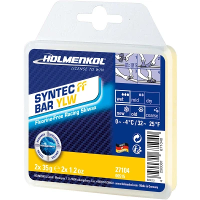 Εικόνα του Holmenkol Syntec FF Bar Yellow 2x35g Κερί για σκι και snowboard