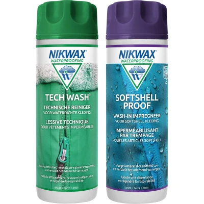 Εικόνα του Nikwax 300ml Tech Wash / SoftShell Proof Twin Pack Είδη συντήρησης για ρούχα