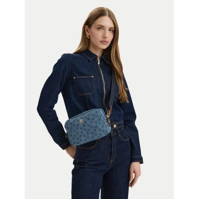 Εικόνα του Tommy Hilfiger Τσάντα Popette Camera Bag Denim Flag AW0AW18610 Μπλε