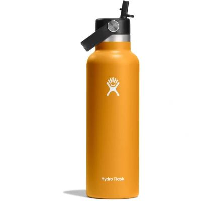 Εικόνα του Hydro Flask 21oz / 621ml Standard Mouth + Flex Ψάθινο καπάκι Μπουκάλι νερού