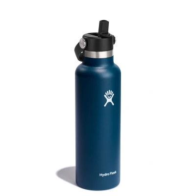 Εικόνα του Hydro Flask 21oz / 621ml Standard Mouth + Flex Ψάθινο καπάκι Μπουκάλι νερού