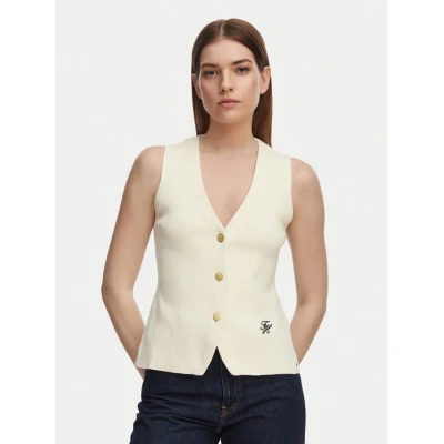 Εικόνα του Tommy Hilfiger Τοπ WW0WW49707 Ανοιχτό μπεζ Slim Fit