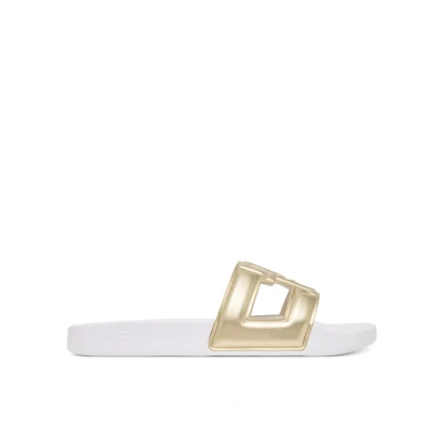 Εικόνα του Tommy Hilfiger Παντόφλες Monogram Pool Slide FW0FW09525 Χρυσό