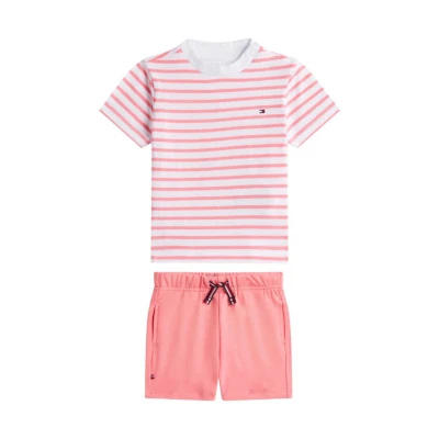 Εικόνα του Tommy Hilfiger Σετ T Shirt και σορτς Essential KN0KN02379 Ροζ Regular Fit