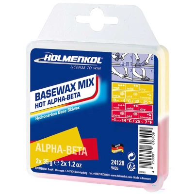 Εικόνα του Holmenkol Basewax Mix Hot 2x35g Κερί για σκι και snowboard